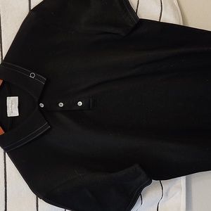 Salvatore Ferragamo Black Polo Shirt